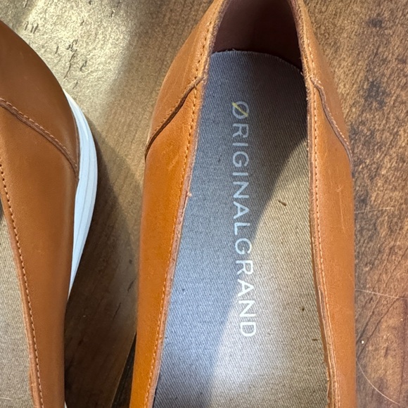 Cole Haan Grand OS- Women’s Tan Leather & Suede Loafers - Picture 3 of 16